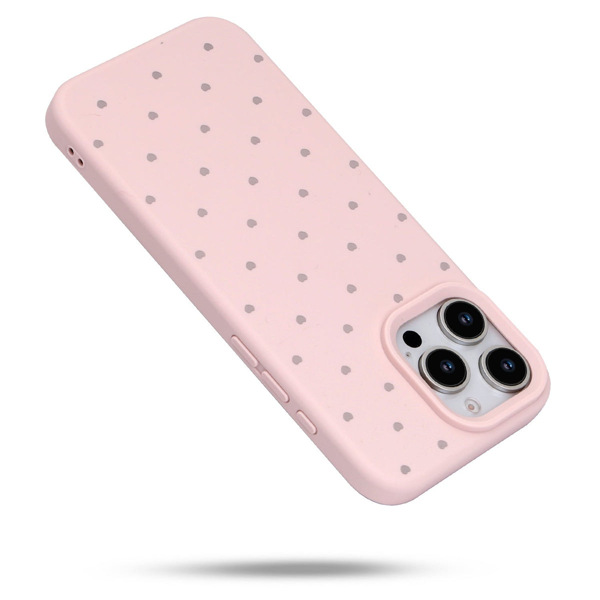Apple iPhone 16 Pro Max Hoesje - Roze - Hartjes Back Cover