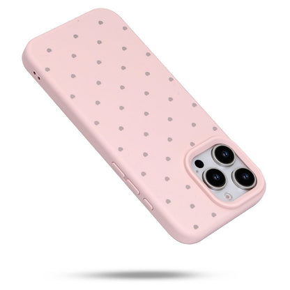 Apple iPhone 16 Pro Hoesje - Roze - Hartjes Back Cover