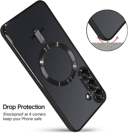 Samsung Galaxy S25 Plus Hoesje - Zwart - Siliconen MagSafe Back Cover