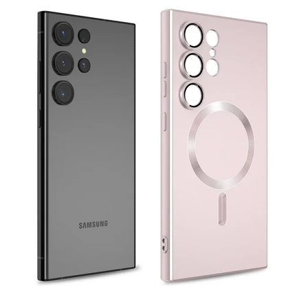 Samsung Galaxy S26 Ultra Hoesje - Rosegoud - Matte Siliconen MagSafe Back Cover