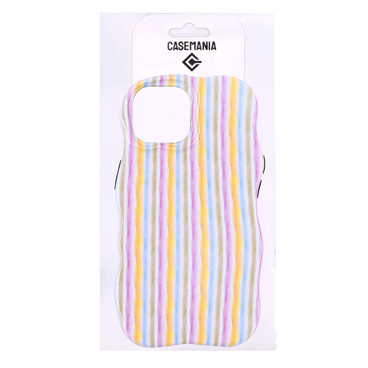 iPhone 17 Hoesje - Regenboog - Wave Edge Back Cover