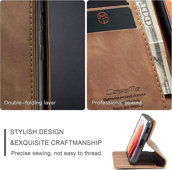 Samsung Galaxy S21 Plus Hoesje - Sienna Brown - Dunne Bookcase