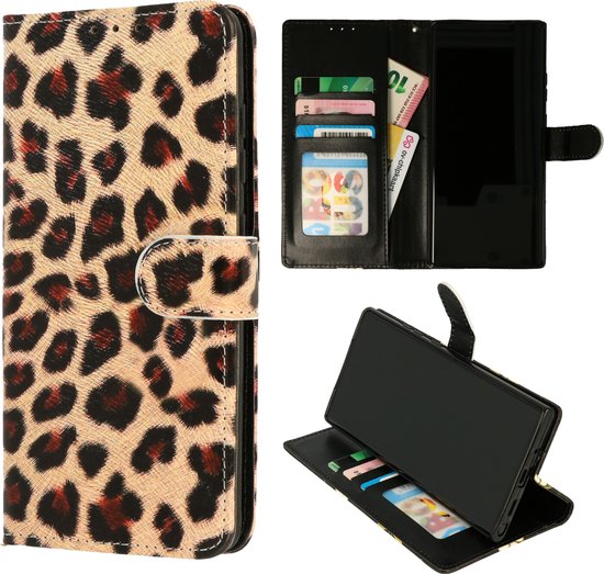 Oppo A96 Hoesje - Luipaard - Print Bookcase