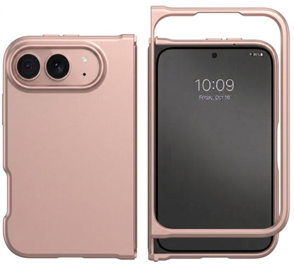 Apple iPhone Duo Hoesje - Roségoud - Roségoud- Hardcase Back Cover met Schermrand