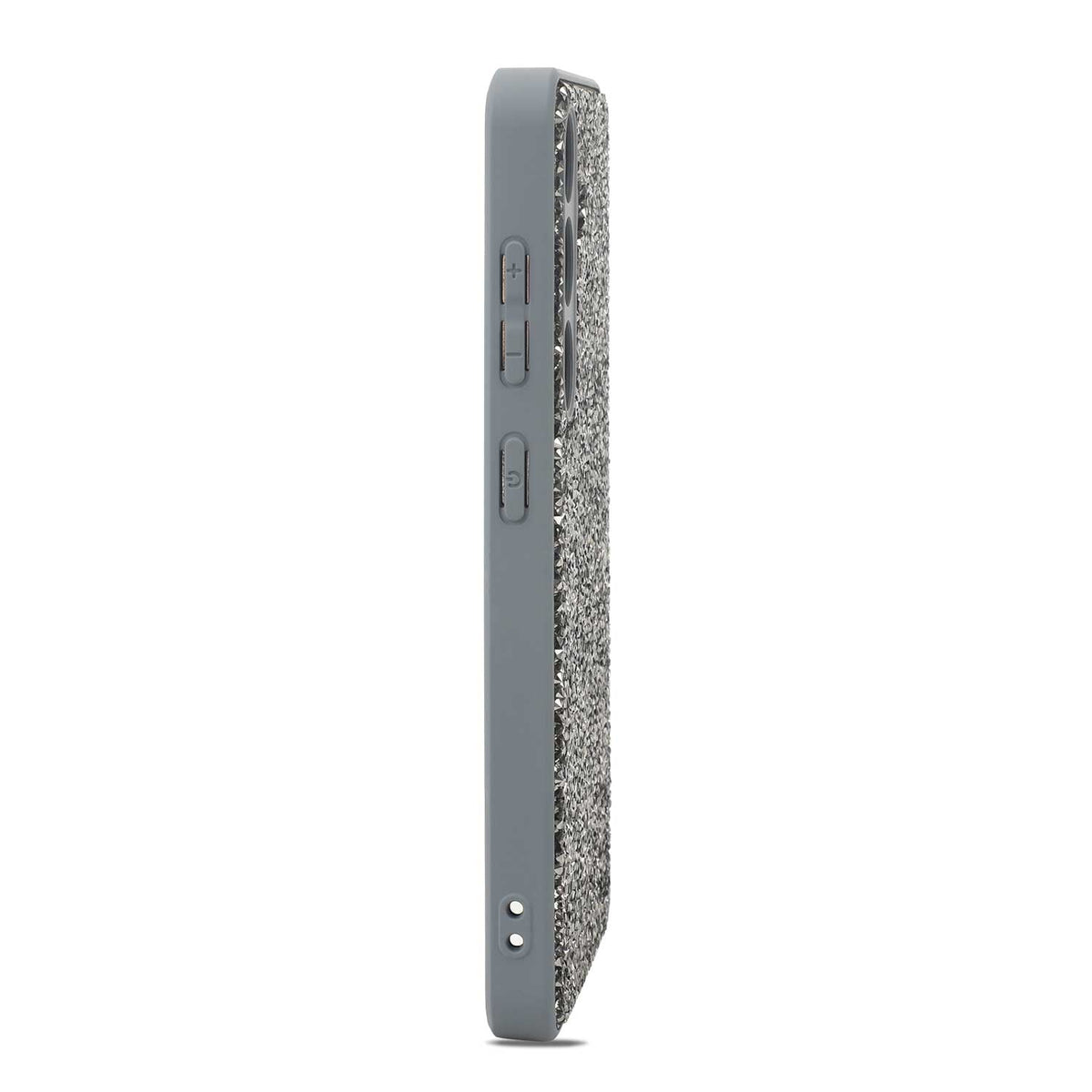 Samsung Galaxy A56 Hoesje - Zilver - Diamant Glitter Back Cover
