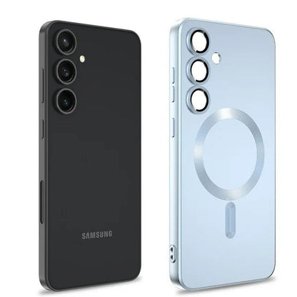 Samsung Galaxy S25 Plus Case - Blue - Matte Silicone MagSafe Back Cover