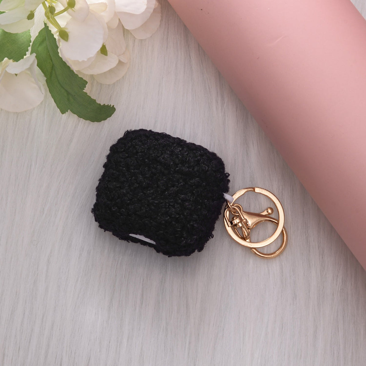 Apple AirPods 4 Hoesje - Teddy Furr - Zwart
