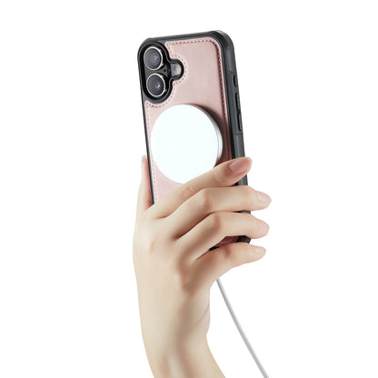Apple iPhone 17 Case - Pale Pink - Luxury 2-in-1 MagSafe Wallet Case