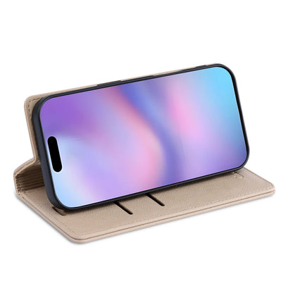 Apple iPhone 17 Pro Hoesje - Soft Beige - Dunne Leather-look Back Cover