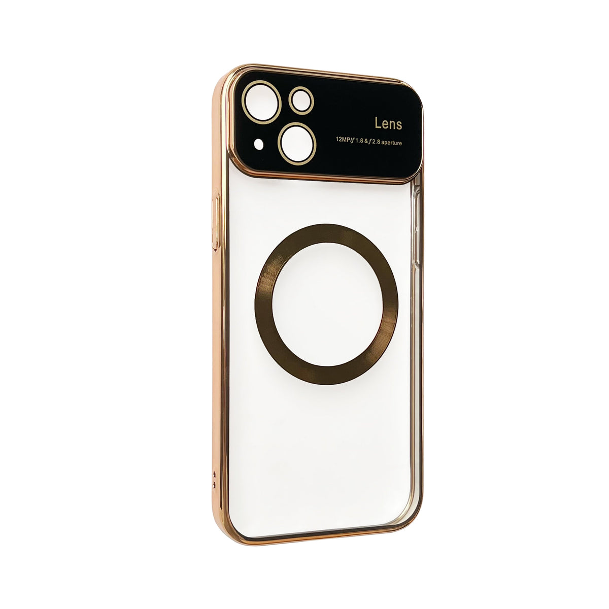 Apple iPhone 15 Case - Gold - Silicone MagSafe Back Cover with Camera Protection