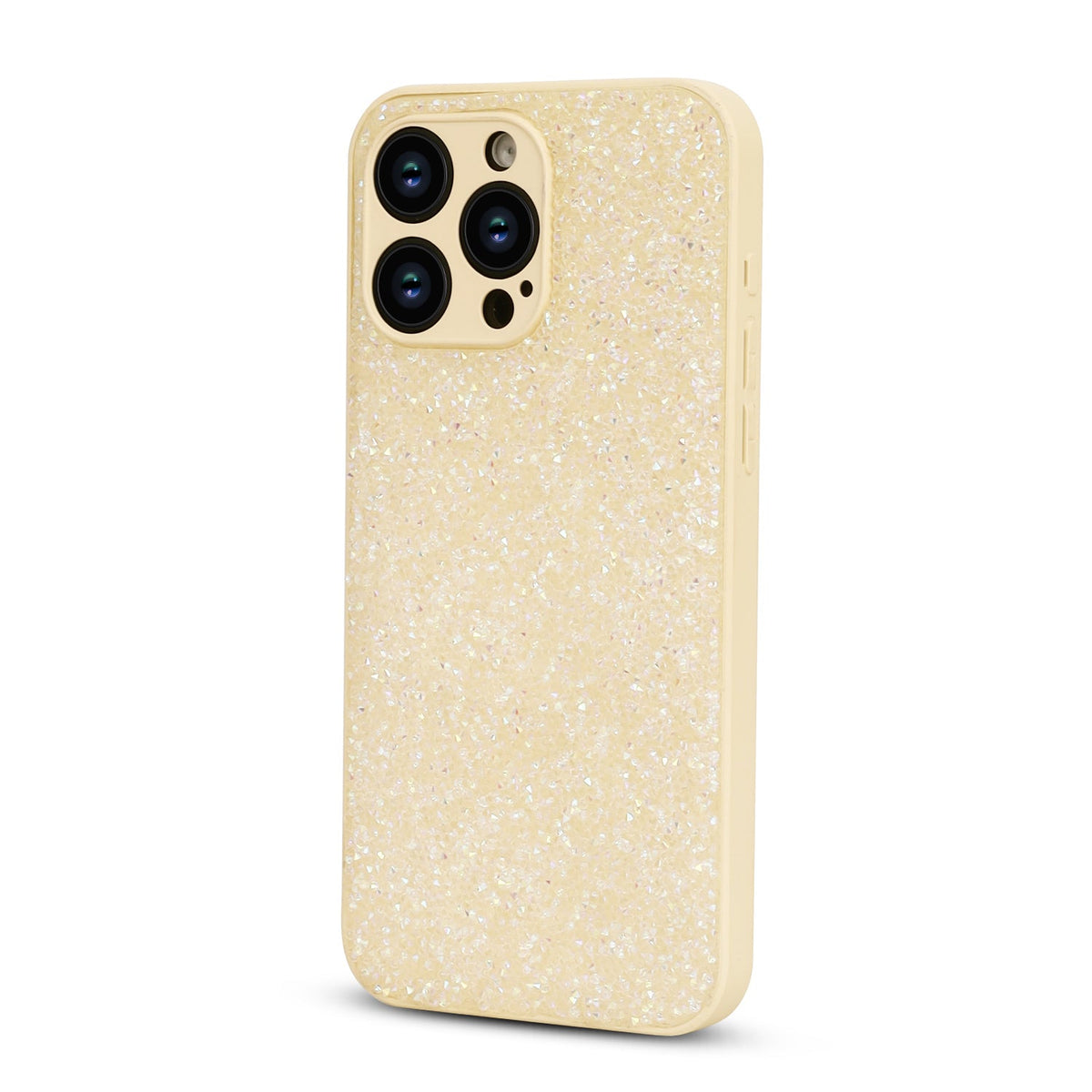 Apple iPhone 12 Pro Hoesje - Goud - Diamant Glitter Back Cover