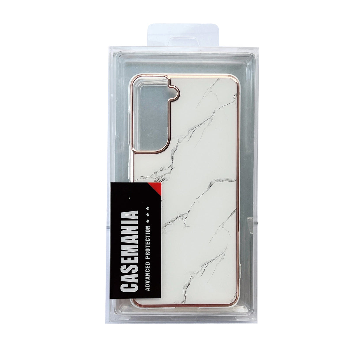 Samsung Galaxy A54 Hoesje - Wit - Siliconen Marmer Back Cover