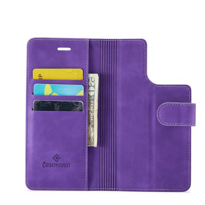 iPhone 15 Pro Hoesje - Dark Purple - 2 in 1 MagSafe Bookcase