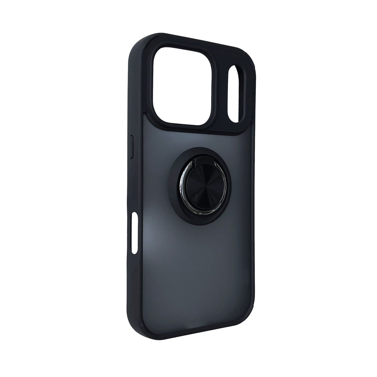 Apple iPhone 18 Pro Hülle - Schwarz - Ring-Ständer Backcover
