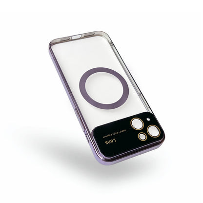 Apple iPhone 15 Hoesje - Paars - Siliconen MagSafe Back Cover met Camerabescherming