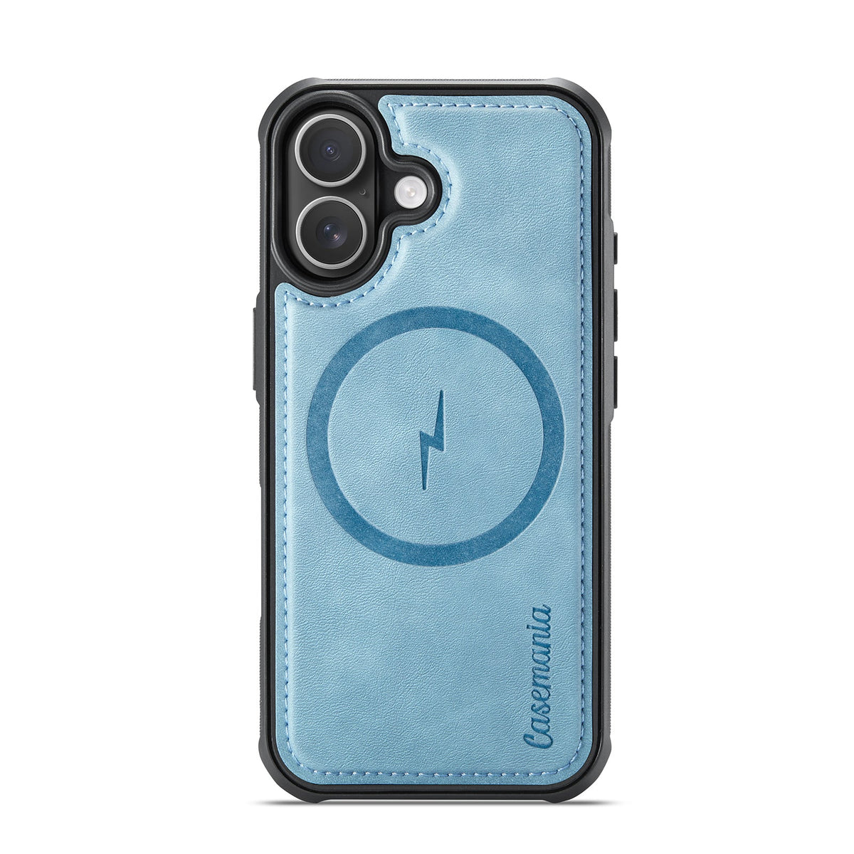 Apple iPhone 17 Hülle - Aqua Blue - Luxus-2-in-1-MagSafe-Klapphülle mit Kartenfach