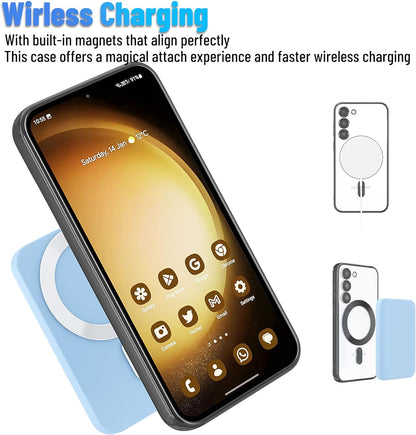 Samsung Galaxy S24 Plus Hoesje - Zwart - Siliconen MagSafe Back Cover
