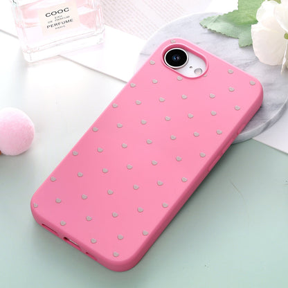 Apple iPhone 17e Hülle - Neonrosa - Herzchen-Backcover