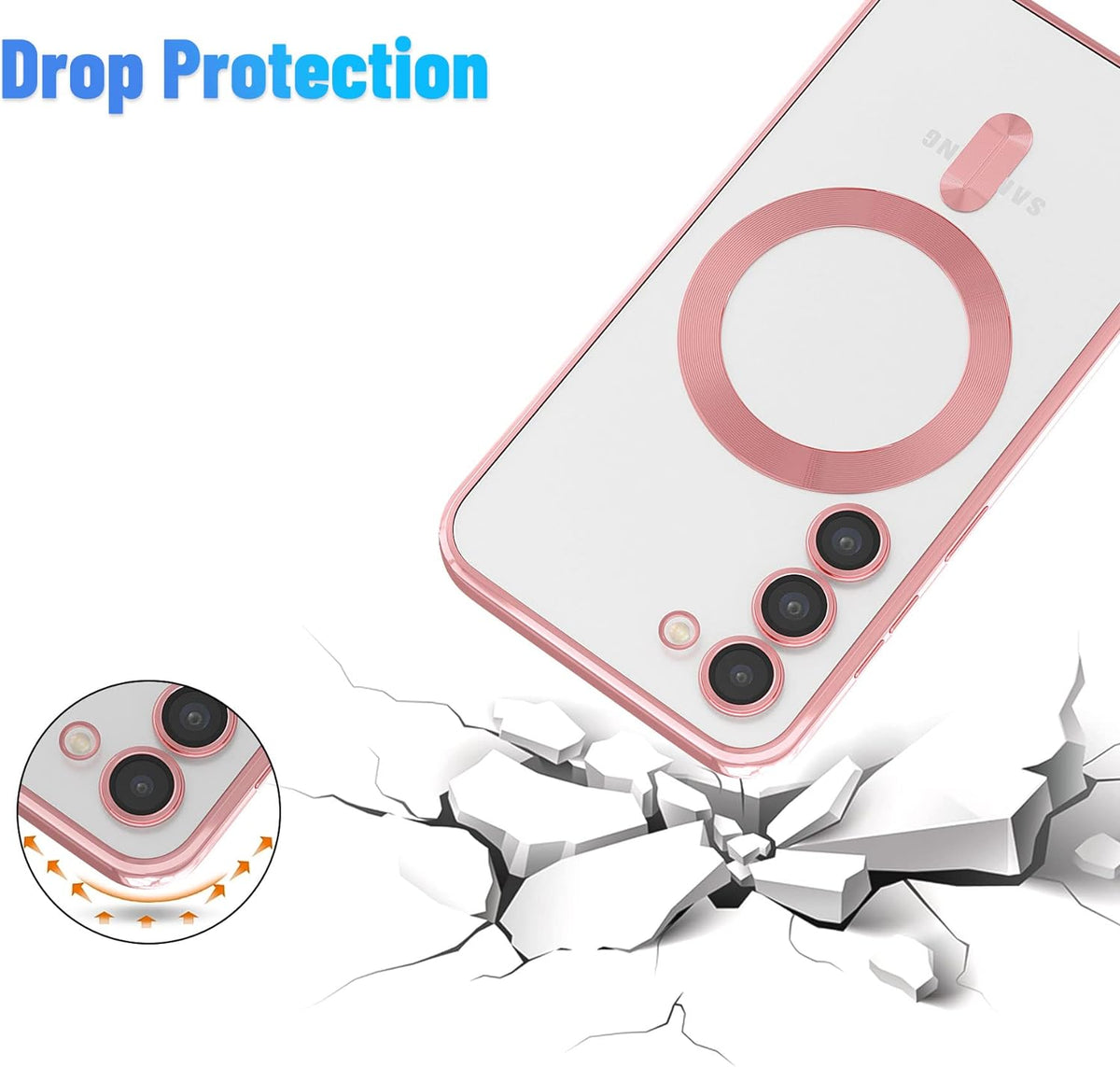 Samsung Galaxy S23 FE Hoesje - Roze - Siliconen MagSafe Back Cover