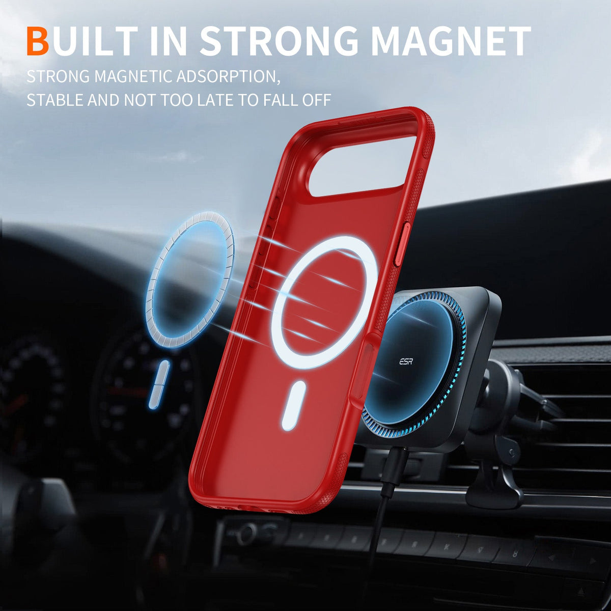 Apple iPhone Air Hoesje - Rood - Liquid Siliconen MagSafe Back Cover