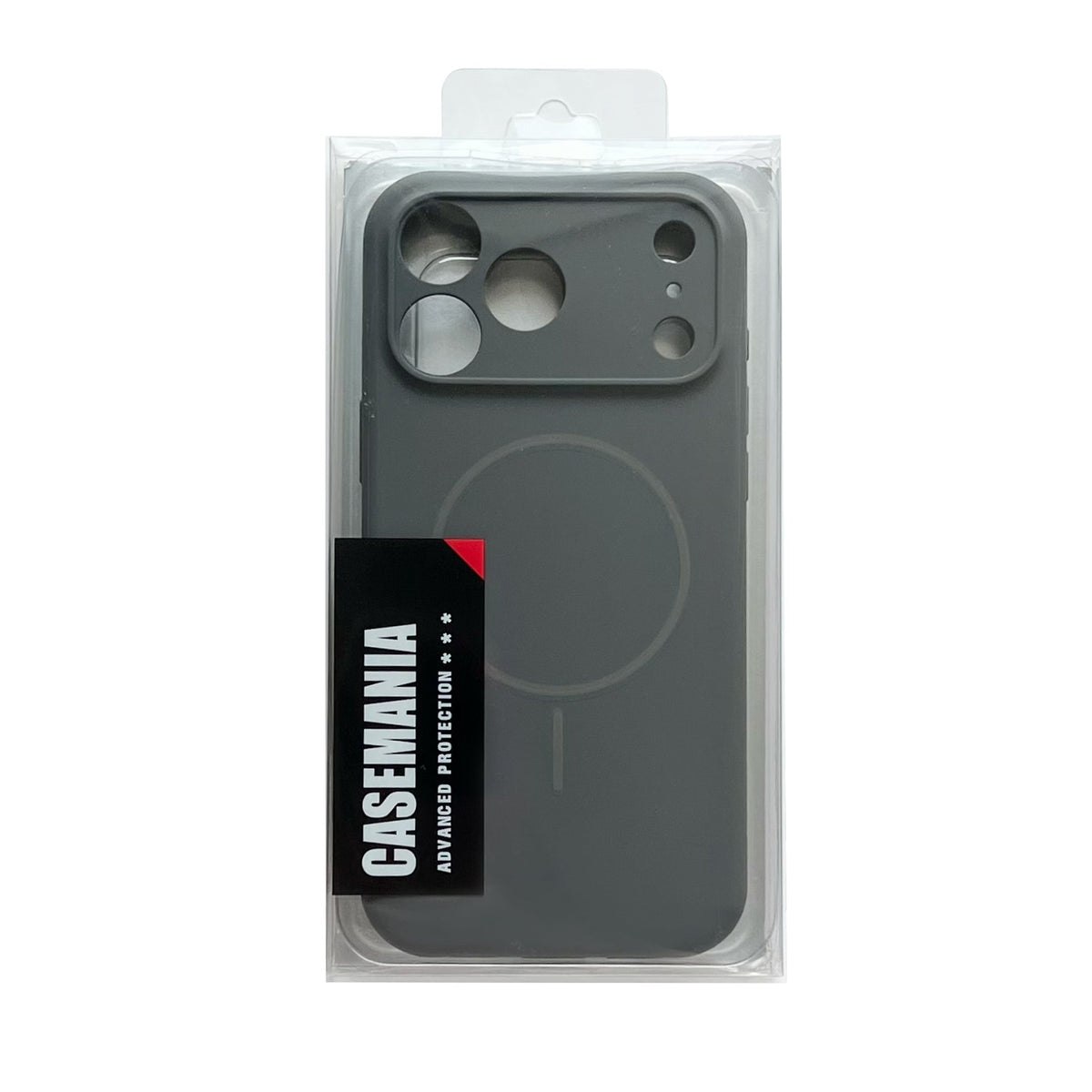 Apple iPhone 17 Pro Max Hülle - Grau - Liquid-Silikon-MagSafe-Backcover