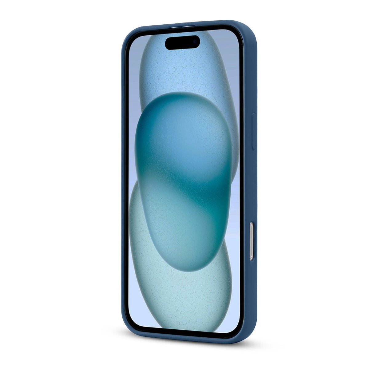 Apple iPhone 16 Plus Hoesje - Blauw - Liquid Siliconen MagSafe Back Cover met Magneetring