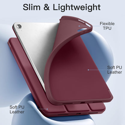 iPad A16 Tablet-Hülle - Bordeaux - Pen Slot Smart Cover