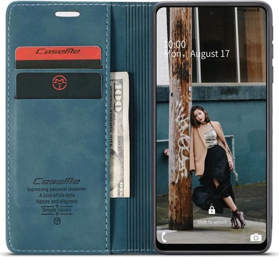 Samsung Galaxy A72 Case - Emerald Green - Slim Wallet Case