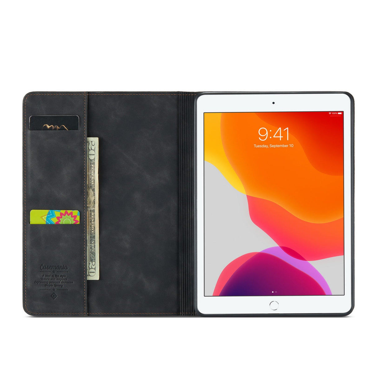 Apple iPad Air 2 9.7 (2014) Tablet Case - Charcoal Gray - Folio Case