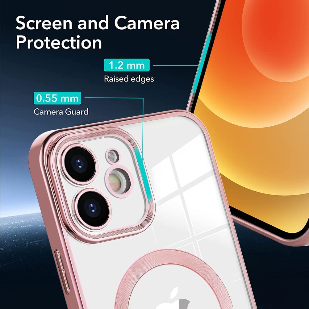 Apple iPhone 12 Hülle - Rosa - Silikon-MagSafe-Backcover