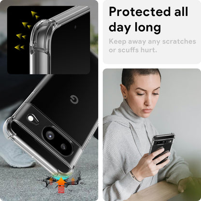 Google Pixel 8 Hülle - Transparent - Stoßfestes Backcover