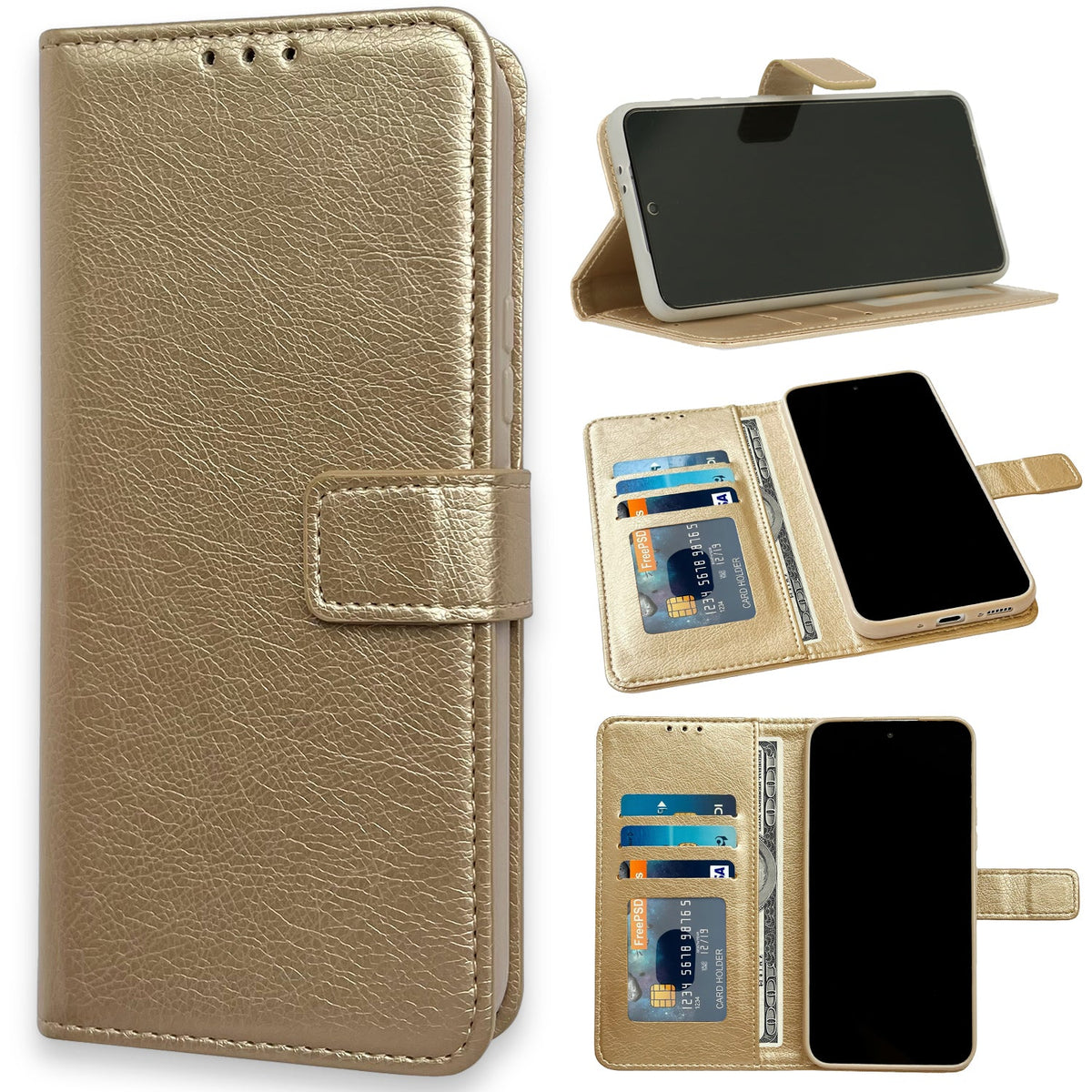 Samsung Galaxy S23 Ultra Hoesje - Goud - Bookcase