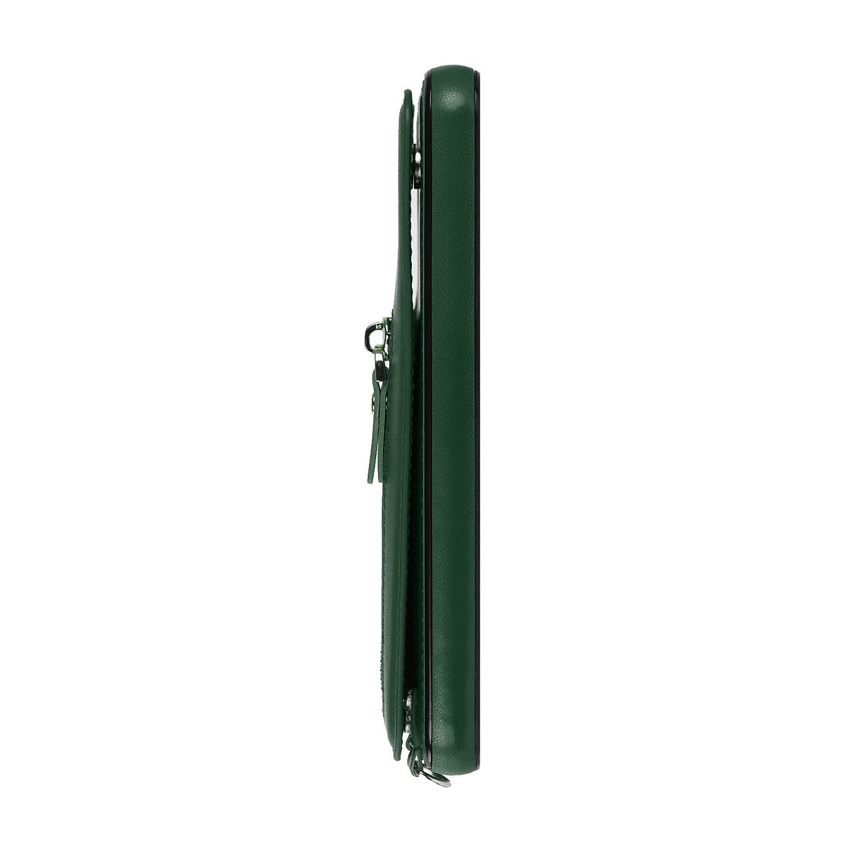 Apple iPhone 16 Pro Hoesje - Groen - Luxe Back Cover met Telefoonkoord en Rits