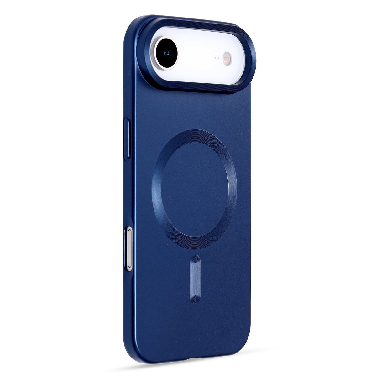 Apple iPhone Air Hoesje - Donker Blauw - Matte Siliconen MagSafe Back Cover