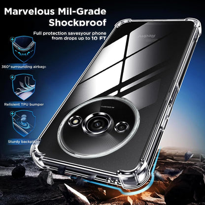 Xiaomi Redmi A3 Hoesje - Transparant - Anti-Shock Back Cover