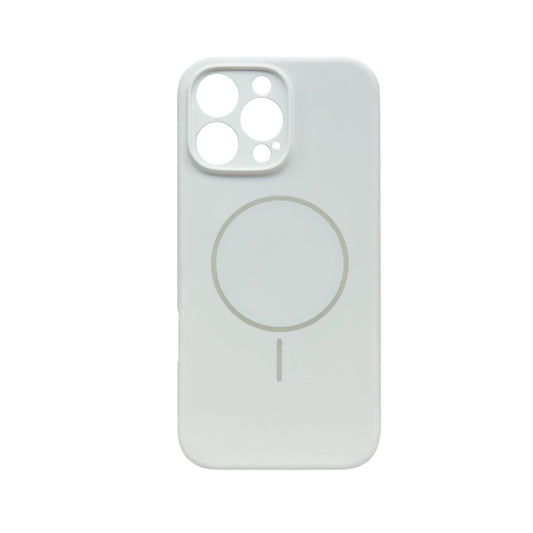 Apple iPhone 16 Pro Max Hülle - Weiß - Liquid-Silikon-MagSafe-Backcover