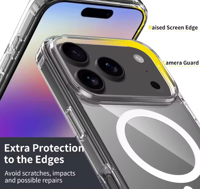 iPhone 17 Pro Case - Clear - Silicone MagSafe Back Cover