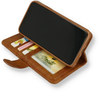 Samsung Galaxy A03 Hoesje - Bruin - Luxe Bookcase met Rits