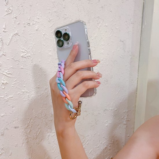 Telefoonkoord met Kralen - Verstelbare Nek Ketting - Unicorn