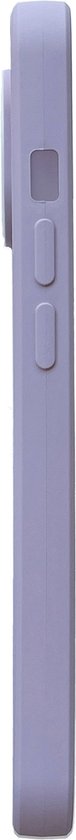 Apple iPhone 14 Plus Hoesje - Paars - Microfiber Siliconen Back Cover