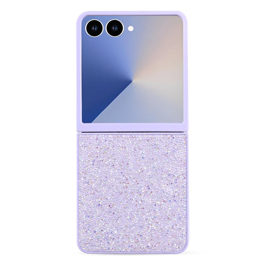 Samsung Galaxy Z Flip 7 Case - Purple - Diamond Glitter Back Cover