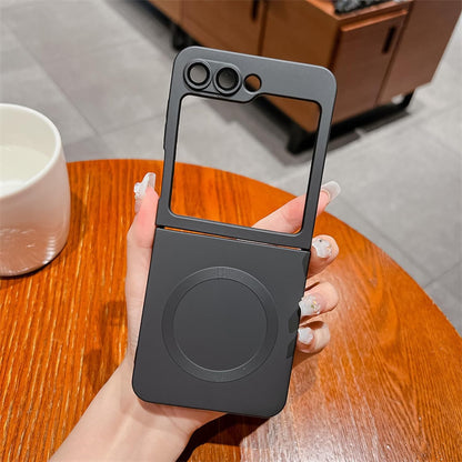 Coque Samsung Galaxy Z Flip 6 - Noir - Étui arrière en silicone MagSafe