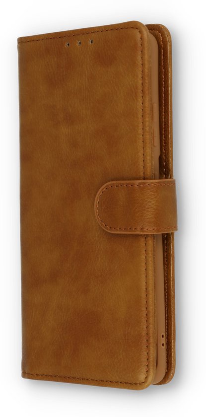 Samsung Galaxy S22 Hoesje - Bruin - Luxe Bookcase