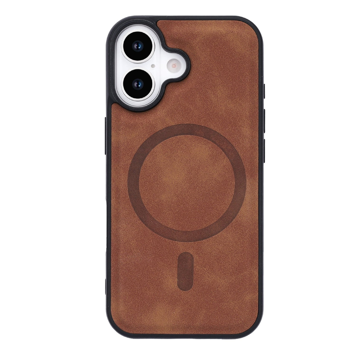 Apple iPhone 17 Hoesje - Sienna Brown - MagSafe Back Cover met Uitschuifbare Pasjeshouder