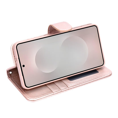 Samsung Galaxy S26 Plus Hoesje - Rosegoud - Luxe Kunstlederen Portemonnee Bookcase
