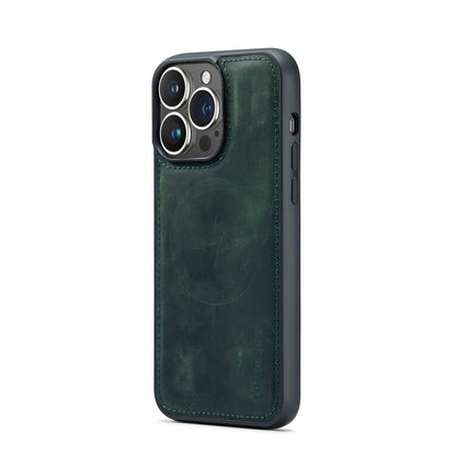 Apple iPhone 15 Pro Max Hülle - Emerald Green - Echtleder-2-in-1-MagSafe-Klapphülle mit Kartenfach