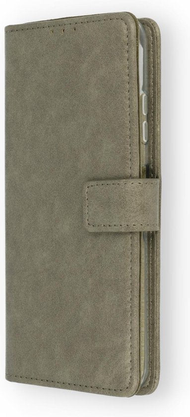 Apple iPhone 13 Pro Hoesje - Grijs - MagSafe Bookcase