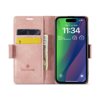Apple iPhone 15 Hülle - Pale Pink - Portemonnaie-MagSafe-Klapphülle mit Kartenfach