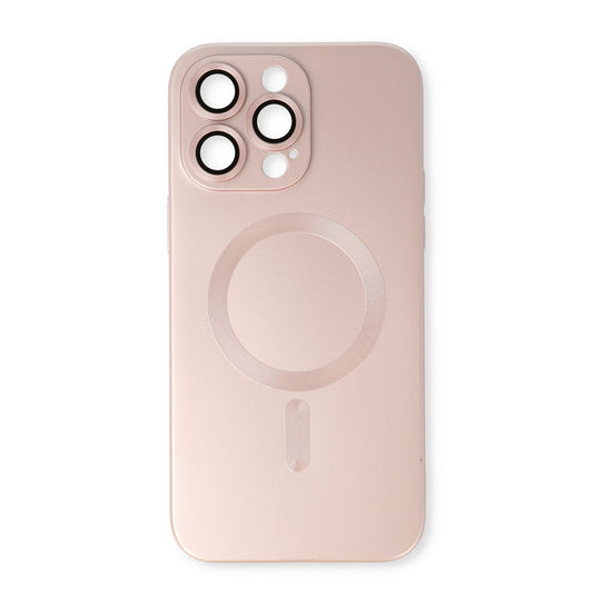 Apple iPhone 12 Pro Hoesje - Roze - Matte Siliconen MagSafe Back Cover