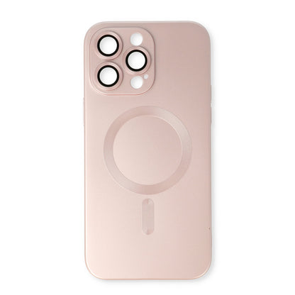 Apple iPhone 15 Pro Max Hoesje - Roze - Matte Siliconen MagSafe Back Cover